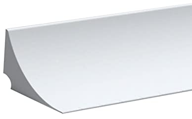 Biegbare Gummi-Bodenleiste für Dusche, für Garage, Weiß, 80 cm