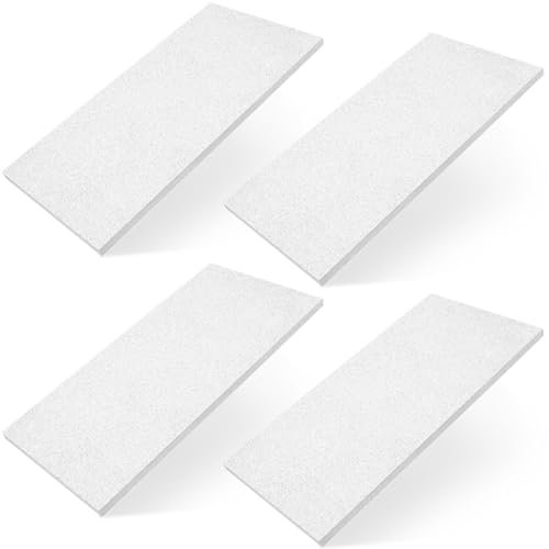 Sasylvia Tablero deflector universal de vermiculita blanca de 18.5 x 9.45 x 0.51 pulgadas, paneles refractarios de chimenea, tablero de aislamiento térmico para estufas de leña, hornos, forjas,