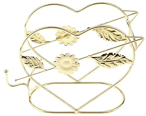 Étagère à vin Single Bouteille de vin de vin en Fer forgé créatif européen vin de vin en Forme de vin en Forme de vinaroft d'artisanat Porte-Bouteilles (Color : Golden)