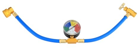 DROMEDARY kältemittel r134a Klimaanlage Schlauch Adapter kühlmittel Auto Ladeschlauch Auto Kältemittel Aufladeschlauch mit Manometer (1/2 Gewinde für Amerikaner und Europa)
