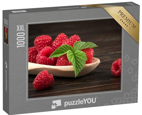 Puzzle 1000 Teile XXL „Frische Himbeere“ – aus der Puzzle-Kollektion Obst, Essen und Trinken