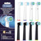 Ersatz-Zahnbürstenköpfe kompatibel mit Oral B, Cross Sensitive Elektrische Bürstenköpfe für Pro 1000 Genius X Smart 1500, mittlere Weichheit, runder Bürstenkopf von BKIX