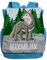 minimutz Kindergartenrucksack Junge - Personalisiert mit Namen - Kinderrucksack Mädchen mit Waldtier Wolf - Kleiner Freizeitrucksack Kita Kindergarten 2-5 Jahre (hellblau)