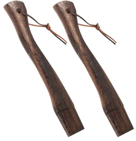 Sosoport 2pcs Wood Axes Handle Replacement Wood Handle for Camping Axes Chopping Replacement Handle for Small 33cm
