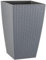 New Grey Plastic Rattan Effect Decorative Planter 45cm Flower Pot Indoor/Outdoor Decor Garden Patio Planters