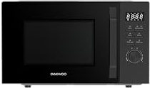Daewoo MD-FC206SB Solo-Mikrowelle Solo-Mikrowelle, 20 L, 700 W Leistung, 8 Automatikprogramme, 5 Leistungsstufen, Timer, Schwarz