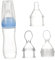 ANDRESLAD 3 Pièces Biberons En Silicone Biberon De Lait Pour Bébé Bouteille De Lait Pour Tout-petits Mangeoire Pour Bébé Bouteille De Cuillère De Riz Alimentaire Biberons Pour Bébé Blue