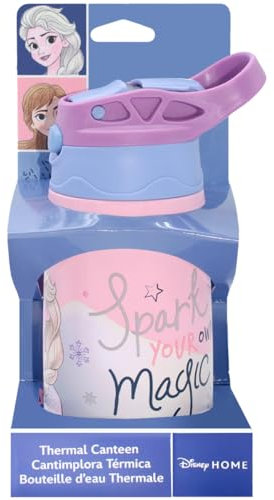 ms móvil shop Botella Cantimplora Térmica FROZEN Spark Your Magic Acero Inoxidable 400ml | Producto Oficial