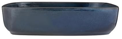Mason Cash Reactive Blue Rectangular Baker 23cm | 1.2 Litre Stoneware Oven Dish with Unique Glaze Finish – Ideal for Vegetables, Crumbles & Stylish Serving | Dishwasher & Microwave Safe