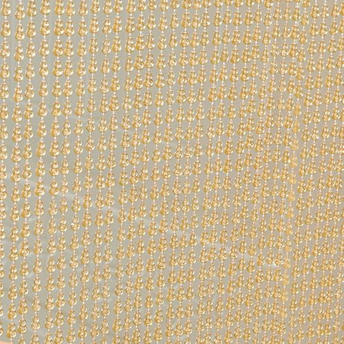 Crystal Beaded Curtain Door Beads 80cm 90cm 100cm 120cm 200cm Acrylic Hanging Door Beads String Curtain, Clear Crystal Room Bead Partition Curtain Door Frame Beads For Doorways(Champagne,120x200cm)