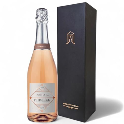 Fontessa Prosecco Rose Gift Boxed 75cl | Premium Sparkling Wine Gift