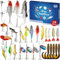 Angel Adventskalender 2024, 24 Angeln Köder Set Adventskalender für Fischer, Fischer Adventskalender Raubfisch, Angelkalender Weihnachten Geschenk, Weihnachtskalender 2024 Adventskalender Angeln Teena