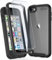 Generisch Hülle für iPod Touch 5/6/7, Durchsichtig mit 2 Displayschutz Crystal Clear Schutzhülle Transparent Soft TPU Bumper Hard Case Cover für iPod Touch 5/6/7 - Schwarz