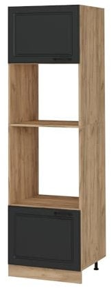 Vicco Armoire Micro-Ondes R-Line, Anthracite Campagne, 60cm