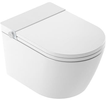 Mizubath | Inodoro inteligente Económico suspendido Rada BASIC | Limpieza por agua con regulación temperatura | Inodoro japonés más económico y con mayores prestaciones | Mando Distancia