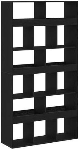 vidaXL Pflanzenständer Schwar Eiche Holzwerkstoff 100x33x187,5 cm
