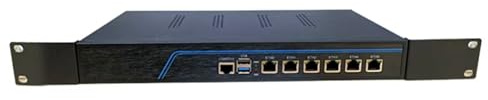 HSIPC Rackmount 1U N150 Quad Core Firewall Micro Appliance, Mini PC, Router with 8G RAM 128G SSD, 6 RJ45 i226-V 2500M Port AES-NI Compatible with pfsense opnsense...