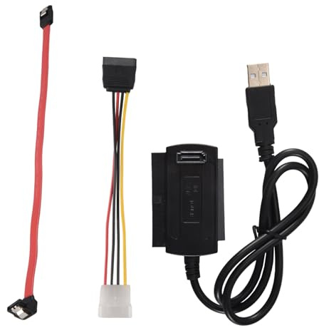 Fuhjythy SATA/PATA/IDE Drive to USB 2.0 Adapter Converter Cable for 2.5/3.5 Inch Hard Drive Hot Worldwide Adapter Converter Cable