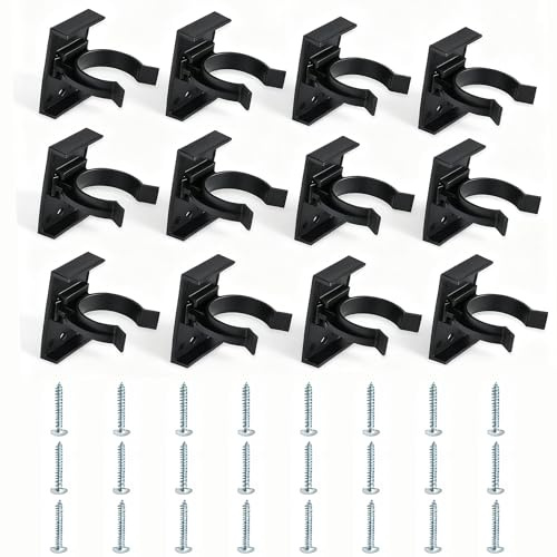 Alinw 12 Pcs Kitchen Plinth Clips with 24 Screws, Kitchen Kickboard Kick Board Plinth Clips for Secure Kickboard Installation Sofa Bed Furniture Table