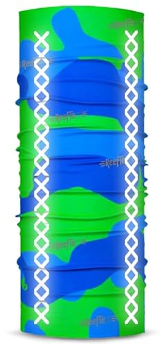 REEFLEXX Loop Schlauchschal Multifunktionstuch mit Reflektoren – Atmungsaktives Halstuch für Erwachsene & Kinder, 12 Designs, Waschbeständig, Sport & Outdoor