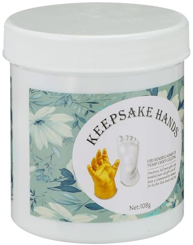 Babyhand Abformset für Neugeborene, 1 Satz, Gold, Pe und Mud | Erinnerungsstück für Babyparty und Geburtstag, Selbstgemacht Anwendung, als Geschenk für Neugeborene