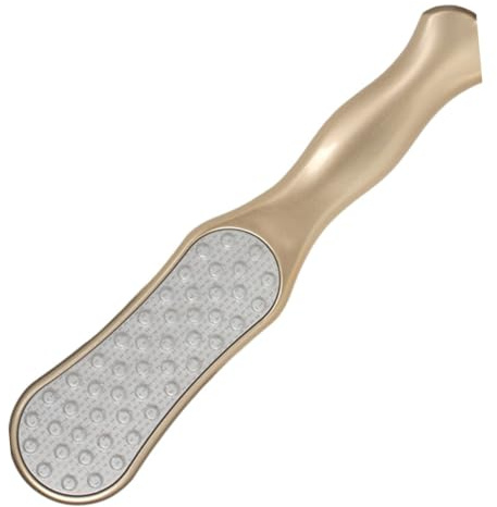 Fußdatei Pediküre Werkzeug aus ABS für Zuhause und Profi, Gold | Hornhautentferner, zum Entfernen Trockener Haut, Komfortabler Griff, für Fußpflege zu Hause und Salon