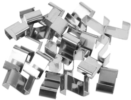 GETAJGHSD Gewächshaus-Z-Clips Edelstahl 100 Stück Befestigungsklammern Für Glas- Und Kunststoffplatten Zubehör Zur Sicheren Fixierung Im Rahmen Für Gewächshausreparatur Und Täglichen Einsatz