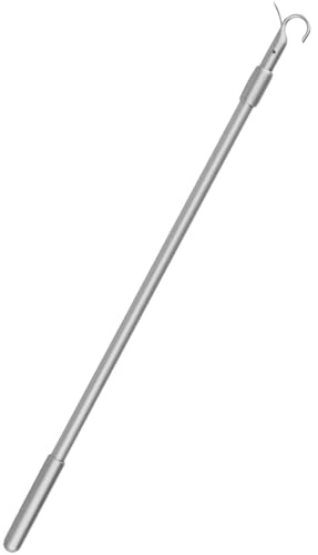 Loft Ladder Pole with Hook, Telescopic Window Opener for High Windows, Adjustable 30-60cm Pole for Vertical Blinds Control, Multi-Room Window Treatment Management Tool