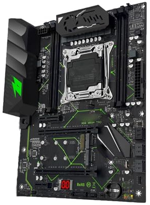 Placa Madre Placa Base Fit For Machinist X99 MR9A Pro Compatible con TPM2.0 Interfaz LGA 2011-3 Xeon E5 V3 V4 CPU DDR4 RAM de Cuatro Canales NVME M.2 * 2 ATX