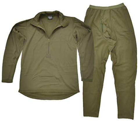 Mil-Tec Intimo Lungo Thermo in Pile Gen III per Lui e lei (Oliva/L)