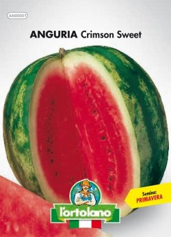 Sementi orticole di qualità l'ortolano in busta termosaldata (160 varietà) (ANGURIA CRIMSON SWEET)