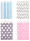 ewtshop® 100 Stück Papiertüten Geschenktüten Candy Bar Tüten, Geschenktüten, Geschenkbeutel Süssigkeiten Beutel, Bonbon Taschen, 4 Verschiedene süße Designs
