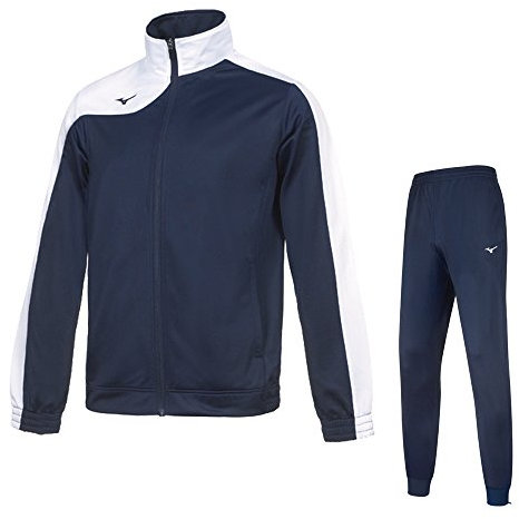 Mizuno Tuta Donna ACETATA Knitted Tracksuit, Blu/Bianco, XS