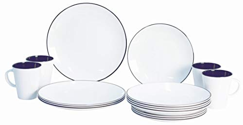 Gimex Melamin-Set Linea blau 16 TLG.