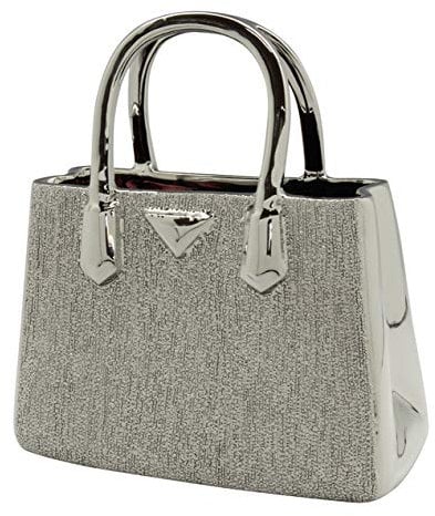 GILDE Handtasche Milano Platin Länge 11,5 cm Breite 24,5 cm Höhe 25,5 cm 43389