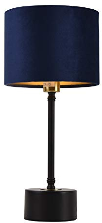 lux.pro Tischleuchte Klassisch 'Deventer' Blau 1xE14 Tischlampe Lampe Leuchte Nachttischlampe Leselampe
