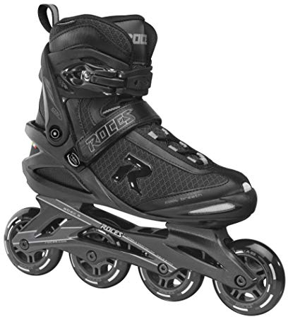 Roces Herren ICON Inline-Skates, Black-Dark-Charcoal, 46