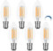 B15 Small Bayonet LED Candle Bulbs 4W Dimmable Warm White 2700K, 400LM, Equivalent B15 40W Incandescent, AC 220V, SBC C35 Small Bayonet Cap Candle Light Bulb for Chandelier, NOT Standard Size, 6pcs