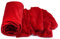 Minkee Strickstoff glattes Muster 50x160 cm (Rot)