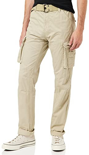 Schott NYC TRRANGER70 Pantalon, LT.Beige, 31 Homme