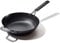 OXO Obsidian voreingebrannter Karbonstahl, 30,5 cm Wokpfanne mit abnehmbarem Silikongriffhalter, Induktion, ofenfest, schwarz