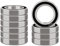 XiKe 6803-2RS Kugellager 17x26x5mm Chromstahl und Vorgeschmiert, 6803RS Rillenkugellager mit Gummi Doppeldichtung, 10er-Packung