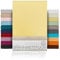 BEAUTEX Spannbetttuch Bettlaken aus Baumwolle, Premium Jersey Stoff 160g/m², Größe und Farbe wählbar (Boxspring - 90x200x45 cm, Gelb)