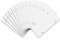 Jowsst 14 Pcs Sublimation Number Plate Blanks Car Sublimation Metal Number Plate Tags White