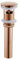 Scarico Lavabo Bagno Universale Oro Rosa, Piletta Di Scarico Lavabo Universale, Piletta Click Clack Bidet, Scarico Tutto In Rame,oro Rosa,Con Foro Per Troppopieno