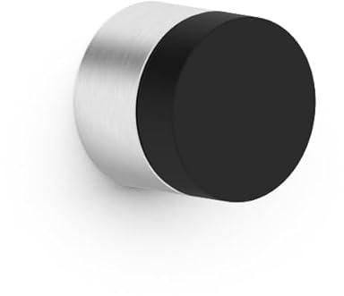 Premium Edelstahl Türstopper für die Wand, Edelstahl, Türpuffer, Gummi-Puffer, Wandschutz