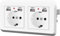 ARCELI Doppelt Steckdose mit USB Unterputz Steckdosen, usb steckdose unterputz, USB Steckdose Max. 5V / 2.1A Wandsteckdose AC220-250V mit 4 USB+2 AC Steckdose, für tablet handy haushaltsgeräte