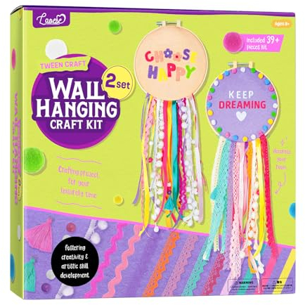 LAOESE 2 Set Traumfänger Bastelset Kinder - Basteln für Mädchen 6 7 8 9 Jahre -Kreativ Set für Kinder, Wanddekoration, Spielzeug Geschenk für Mädchen Junge 5-12 Jahre Geburtstag