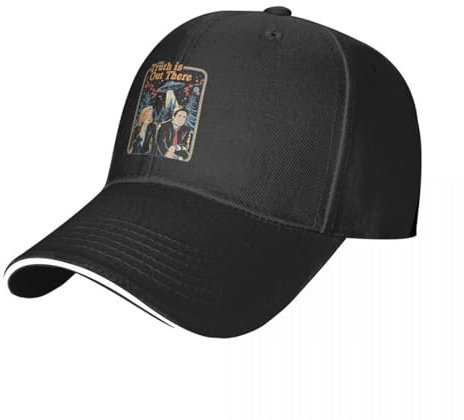 YCYLYLYC Baseballmütze neutraler Reiner Baumwolle für Sonnenschutz im Sommer Die Wahrheit ist da draußen Baseballmütze TV Tennis Skate Trucker Hut Sommer Logo Unisex Männer Baseballmützen Geschenk