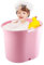 Babybadewanne, Kleinkindbadewanne zum Duschen,Hochtemperaturbeständige Komfort-Babybadewanne mit Abfluss - Tiefer großer Badeeimer, Kleinkindzubehör für und Mädchen